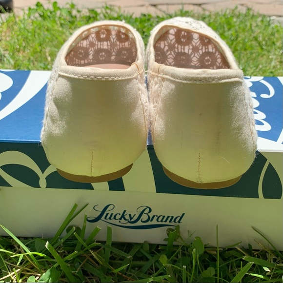 Lucky Brand Laced Cream Ballet Flats - Picture 4 of 12